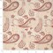 Red Floral Paisley Woven Pattern Upholstery Fabric by The Yard - SKU: Penny Ruby